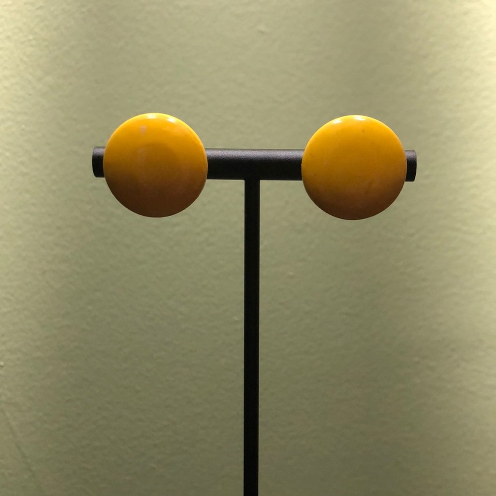 Vintage Button Earrings